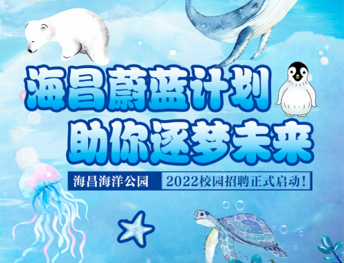 海昌海洋公园2022蔚蓝计划校园招聘正式启动！